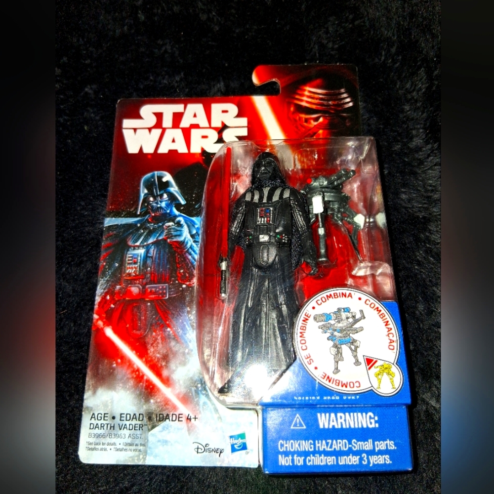 Disney Star Wars Action Figure Packaging - Blue and Black